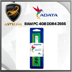 🦂 Memoria RAM ⚡PARA PC ADATA 4GB DDR4 2666 -Asys Computadores - AsysCom ⭐️ computadores portátiles Bogota