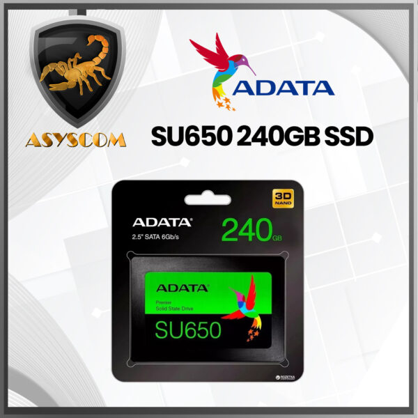 🦂 DISCO SOLIDO ⚡ SATA 2.5 240GB ADATA -Asys Computadores - AsysCom ⭐️ computadores portátiles Bogota