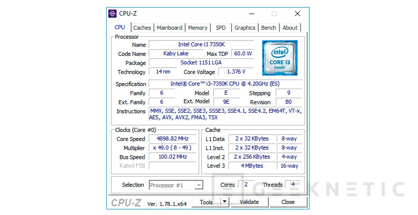 Geeknetic Intel Kaby-Lake Core i3-7350K 3